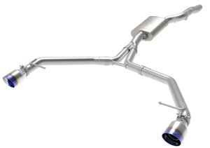 Audi Allroad Performance Exhaust - Rear - aFe - Axle Back + MACH Force-Xp - Blue - `13-`16