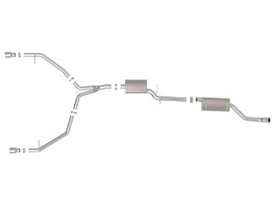 Audi Allroad Performance Exhaust - aFe - MACH Force-Xp Cat-Back - Polished Tips - `13-`16