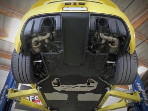 Porsche Cayman GT4 Performance Exhaust - aFe - MACHForce XP Cat Back - Black - `20-`22