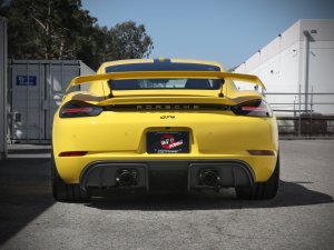 Porsche Cayman GT4 Performance Exhaust - aFe - MACHForce XP Cat Back - Black - `20-`22
