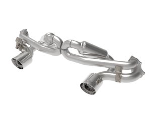 Porsche Cayman GT4 Performance Exhaust - aFe - MACHForce XP Cat Back - Polished - `20-`22
