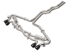 Audi RS6 Avant Performance Exhaust - aFe - MACH Force-Xp Cat Back - Black - `20-`22