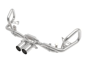 Porsche 911 GT3 Performance Exhaust - aFe - MACH Force-Xp Cat-Back, Brushed Tips - `14-`16