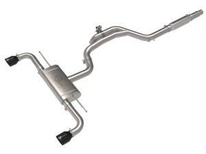 Volkswagen GTI Performance Exhaust - aFe - Gemini XV Cat Back - Black - `22-`23