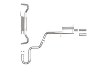 Volkswagen Atlas Cross Sport Performance Exhaust - aFe - MACH Force-Xp Cat-Back, Hi-Tuck - `20-`24