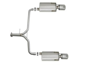 Honda Accord Performance Exhaust - Rear - aFe - Takeda Axle-Back, 304 Stainless Steel, Dual Polished Tips - Polished - `13-`16