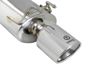 Honda Accord Performance Exhaust - Rear - aFe - Takeda Axle-Back, 304 Stainless Steel, Dual Polished Tips - Polished - `13-`16