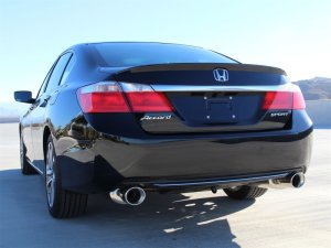 Honda Accord Performance Exhaust - Rear - aFe - Takeda Axle-Back, 304 Stainless Steel, Dual Polished Tips - Polished - `13-`16