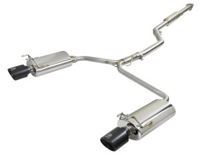 Honda Accord Performance Exhaust - aFe - Takeda Cat Back Dual 304SS - Black - `13-`17