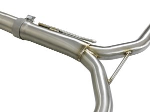 Honda Accord Performance Exhaust - aFe - Cat Back, Dual Oval Tips, 304 Stainless Steel - Blue Flame - `13-`17