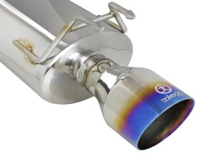 Honda Accord Performance Exhaust - aFe - Cat Back, Dual Oval Tips, 304 Stainless Steel - Blue Flame - `13-`17