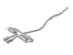 Honda Civic Sport Performance Exhaust - aFe - Takeda 3in 304 Stainless Steel Cat-Back - Polished - `17-`21