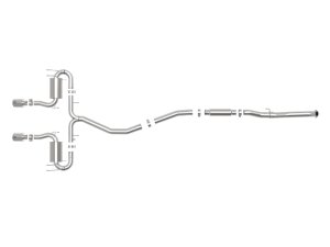 Honda Civic Sport Performance Exhaust - aFe - Takeda 3in 304 Stainless Steel Cat-Back - Polished - `17-`21