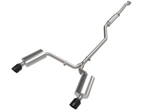 Acura TSX Performance Exhaust - aFe - Takeda 2-1/2 IN to 2-1/4 IN 304 SS Cat-Back with Black Tip - Black - `09-`14