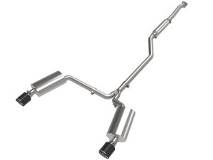 Acura TSX Performance Exhaust - aFe - Cat Back, Takeda 2-1/2in to 2-1/4in 304 SS, CF Tips - `09-`14