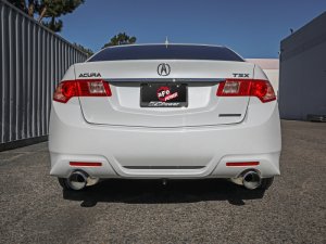 Acura TSX Performance Exhaust - aFe - Takeda 2-1/2in to 2-1/4in 304 SS Cat-Back Exhaust System w/BlueFlame Tip - `09-`14
