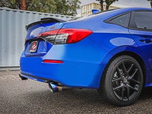 Honda Civic Si Performance Exhaust - aFe - Cat Back, Takeda, 304 Stainless Steel - Blue Flame - `22-`23