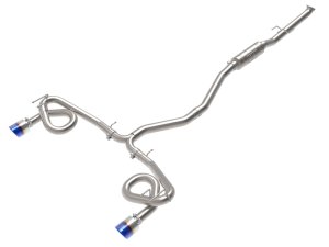 Honda Civic Si Performance Exhaust - aFe - Cat Back, Takeda, 304 Stainless Steel - Blue Flame - `22-`23