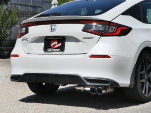 Honda Civic Performance Exhaust - aFe - Takeda Cat-Back - Polished - `22-`25