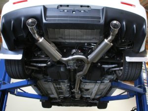 Mitsubishi Lancer Performance Exhaust - aFe - Turbo Back, 304SS Dual Cat-Back - Polished - `08-`13
