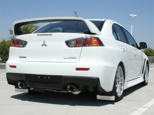 Mitsubishi Lancer Performance Exhaust - aFe - Turbo Back, 304SS Dual Cat-Back - Polished - `08-`13