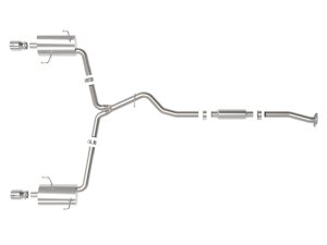 Subaru Forester Performance Exhaust - aFe - Cat Back, Takeda, 2-1/2in to 2-1/4in, 304 Stainless Steel - Polished - `14-`18 Subaru Forester Performance Exhaust - aFe - Cat Back, Takeda, 2-1/2in to 2-1/4in, 304 Stainless Steel - Polished - `14-`18