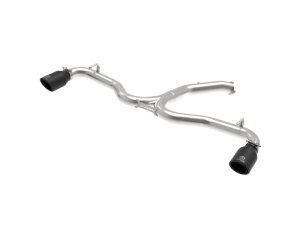 Hyundai Elantra GT Sport Performance Exhaust - aFe - Takeda 3 IN to 2-1/2 IN 304 Stainless Steel Axle-Back Exhaust - Black - `18-`20