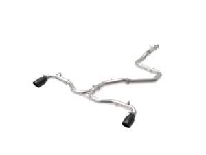 Hyundai Elantra GT Sport Performance Exhaust - aFe - Takeda 3in to 2.5in 304 SS Cat-Back - Black - `18-`20