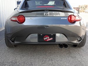 Mazda MX-5 Miata Performance Exhaust - Rear - aFe - Takeda 2-1/2in 304 Stainless Steel Axle-Back - Black - `16-`19