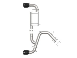 Hyundai Veloster N Performance Exhaust - aFe - Axle Back - Black - `19-`20 Hyundai Veloster N Performance Exhaust - aFe - Axle Back - Black - `19-`20