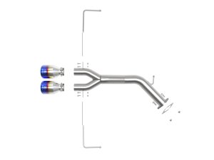Hyundai Veloster Performance Exhaust - Rear - aFe - Axle Back, 304 SS, Dual Tips - Blue Flame - `19-`21 Hyundai Veloster Performance Exhaust - Rear - aFe - Axle Back, 304 SS, Dual Tips - Blue Flame - `19-`21