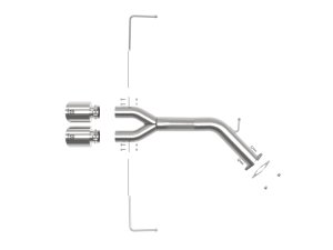 Hyundai Veloster Performance Exhaust - aFe - Axle Back, Takeda, Dual 4-1/2