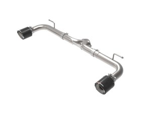 Mazda 3 Performance Exhaust - Rear - aFe - Takeda 2-1/2in 304 SS Axle-Back - Carbon Fiber - `14-`18