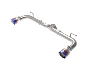 Mazda 3 Performance Exhaust - Rear - aFe - Takeda 2-1/2in 304 SS Axle-Back - Blue Flame - `14-`18