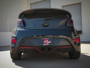 Hyundai Veloster Performance Exhaust - aFe - Cat Back, 2-1/2in to 3in SS-304, Carbon Fiber Tips - `13-`17