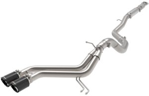 Hyundai Veloster Performance Exhaust - aFe - Cat Back, 2-1/2in to 3in SS-304, Carbon Fiber Tips - `13-`17