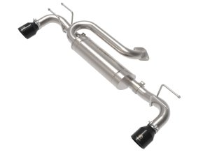 Mazda 3 Performance Exhaust - aFe - Takeda 3in to 2-1/2in 304 Stainless Steel Axle-Back - Black - `19-`25
