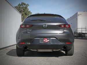 Mazda 3 Performance Exhaust - aFe - Takeda 3in to 2-1/2in 304 Stainless Steel Axle-Back - Black - `19-`25