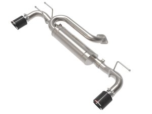 Mazda 3 Performance Exhaust - Rear - aFe - Takeda 3in to 2-1/2in 304 SS Axle-Back with Carbon Fiber Tip - `19-`22