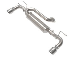 Mazda 3 Performance Exhaust - Rear - aFe - Takeda 3in to 2-1/2in 304 Stainless Steel Axle-Back - Polished - `19-`25