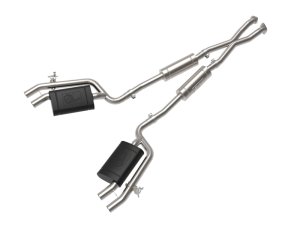Kia Stinger Performance Exhaust - aFe - Gemini XV 2.5in 304 SS Cat-Back w/Cut-Out - `18-`22