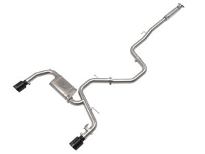 Hyundai Elantra N Performance Exhaust - aFe - Takeda 3 IN 304 Stainless Steel Cat-Back with Black Tips - Black - `22-`23