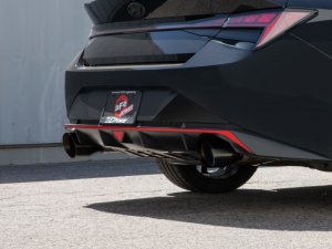 Hyundai Elantra N Performance Exhaust - aFe - Takeda 3 IN 304 Stainless Steel Cat-Back with Black Tips - Black - `22-`23