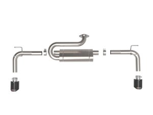 Mazda CX-50 Performance Exhaust - aFe - Axle Back, Takeda, Carbon Fiber Tips - `23-`25