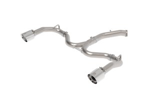 Kia Forte GT Performance Exhaust - aFe - Axle Back, 3in to 2.5in SS, No mufflers or resonators - Polished - `20-`21