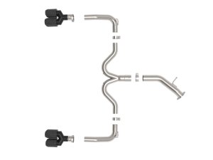 Kia Forte GT Performance Exhaust - Rear - aFe - Axle Back - Carbon Fiber - `22-`24