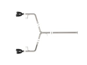 Kia K5 GT Performance Exhaust - aFe - Axle Back, Dual Exhaust with Quad Black Tips - Black - `21-`24