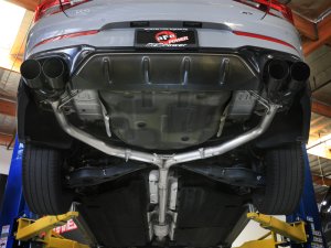 Kia K5 GT Performance Exhaust - aFe - Axle Back, Dual Exhaust with Quad Black Tips - Black - `21-`24