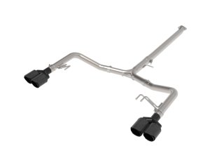 Kia K5 GT Performance Exhaust - aFe - Axle Back, Takeda - Carbon Fiber - `21-`24