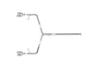 Kia K5 Performance Exhaust - Rear - aFe - Axle Back with Polished Tips - Polished - `21-`24